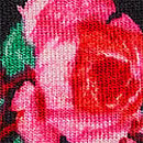 Stretch Cotton Bikini Panty, Black Moody Roses, swatch