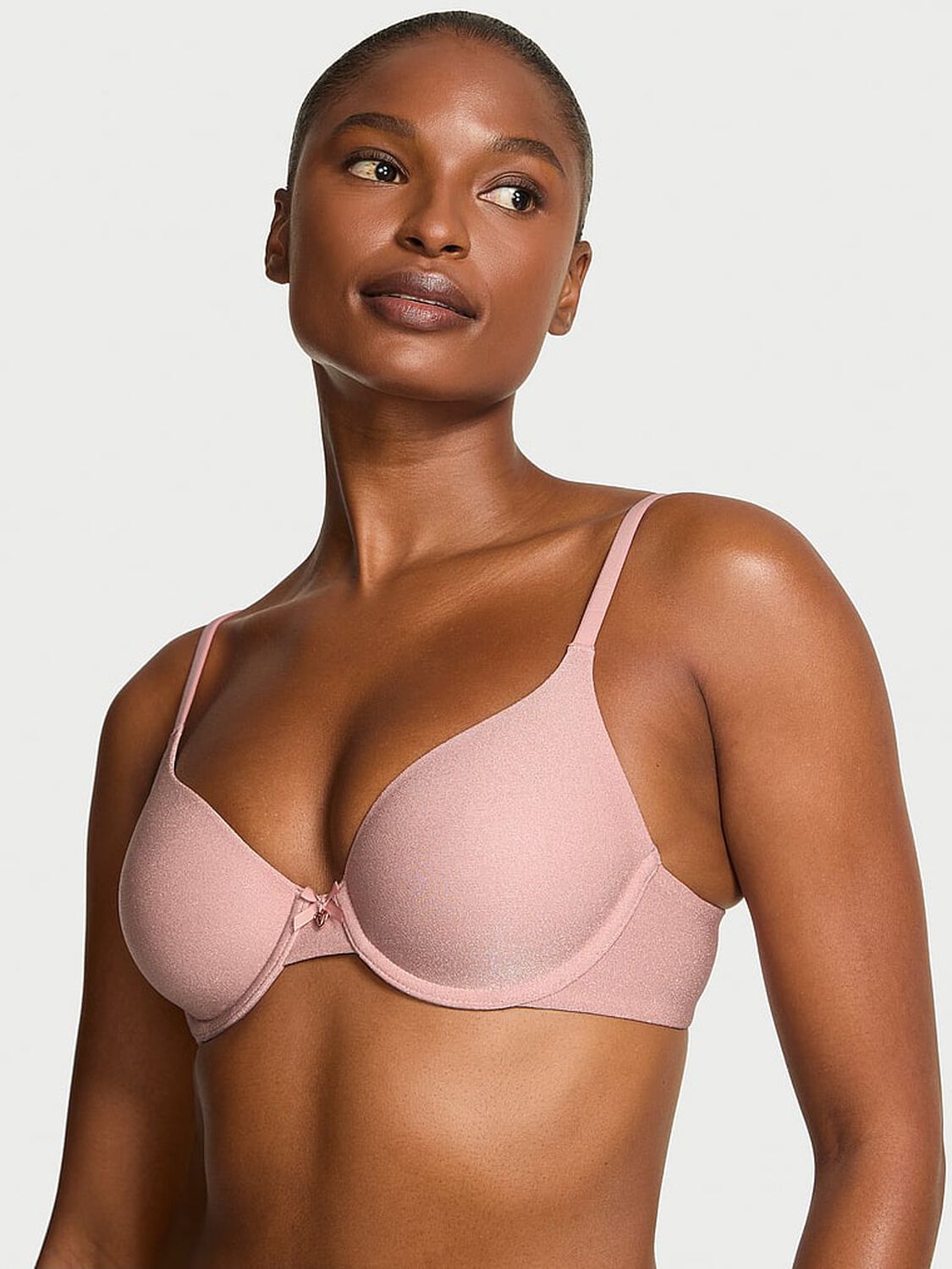 vs Body By Victoria Shimmer Lightly Lined Full-Coverage Bra Royal Pink 2 of 2 