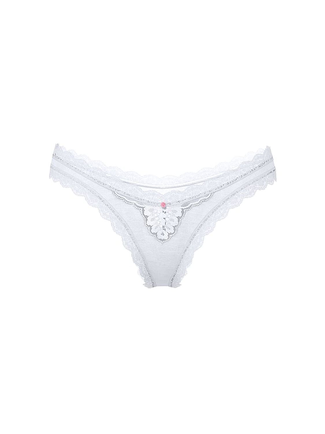 vs Dream Angels Lace-Trim Brazilian Panty Palest Blue 3 of 4 