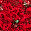 Lace Cheeky Panty, Bright Vermillion Roses, swatch