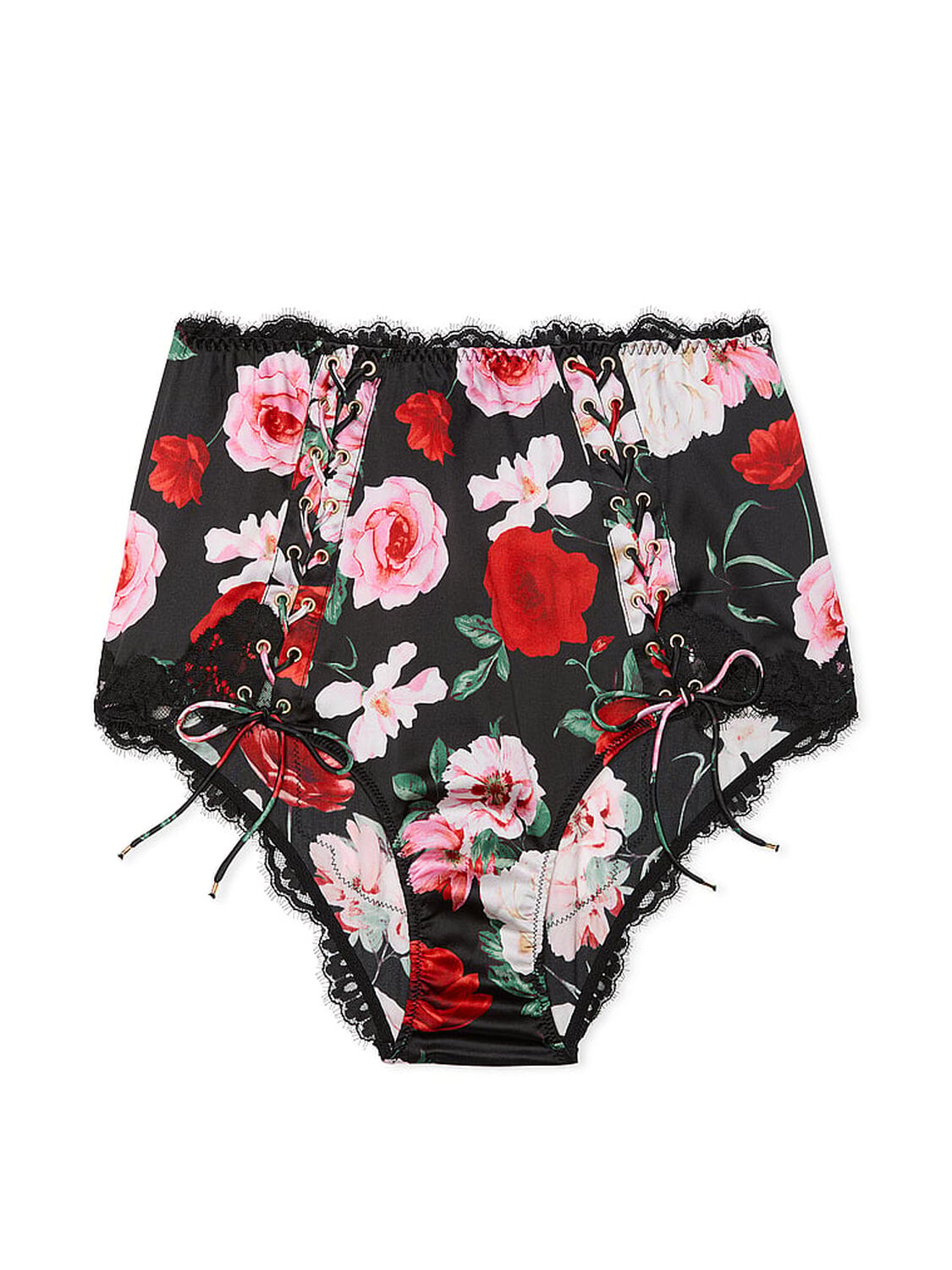 vs Very Sexy Atelier Victoria's Secret Satin Lace-Trim High-Waist Brief Panty 3 of 4 