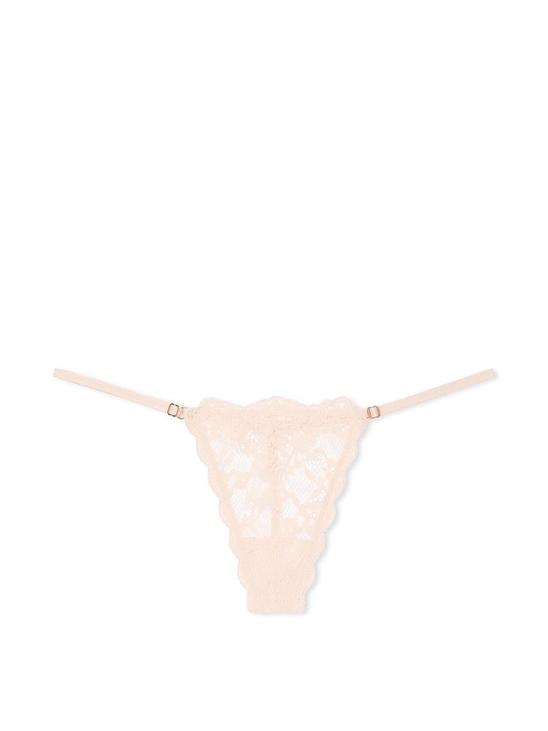 vs Dream Angels Lace Adjustable V-String Panty Marzipan 3 of 3 