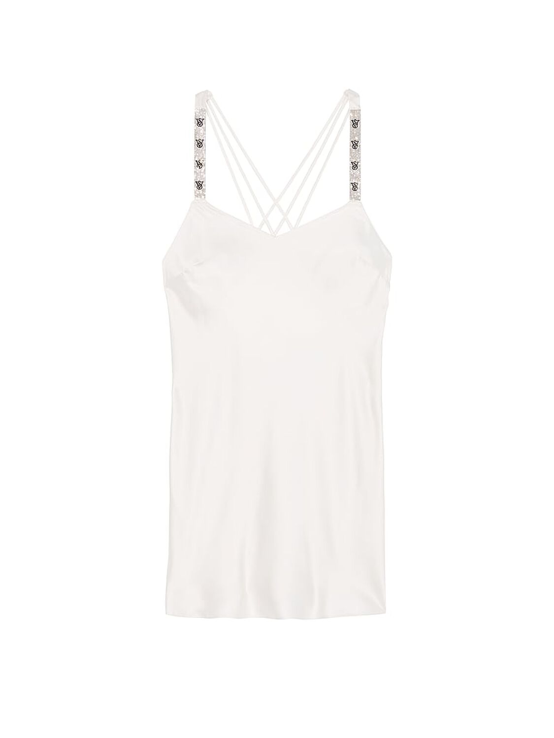 vs Victoria's Secret Scattered Shine Strap Satin Strappy-Back Slip 3 of 3 