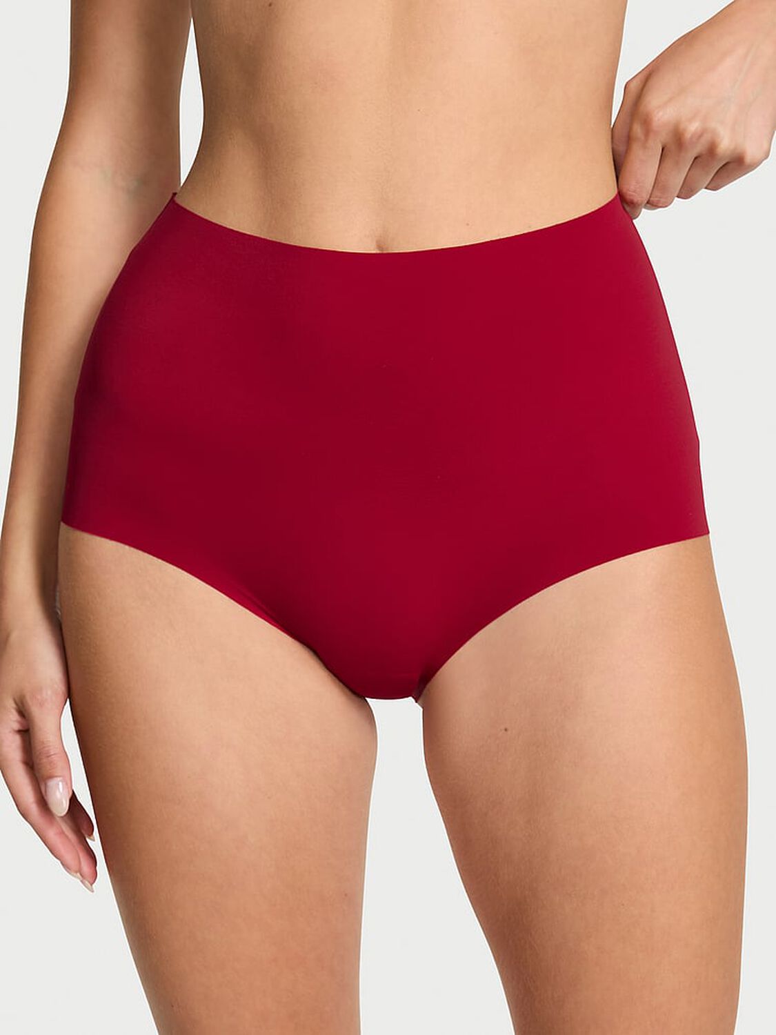 vs No-Show No-Show Strappy Modern Brief Panty Red Lacquer 1 of 3 