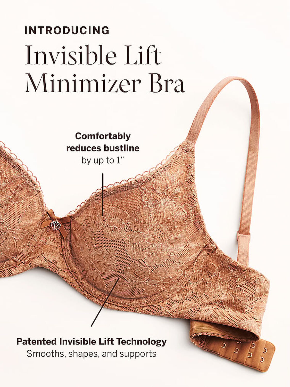 vs Body By Victoria Invisible Lift Full-Coverage Minimizer Bra Macaron 4 of 5 