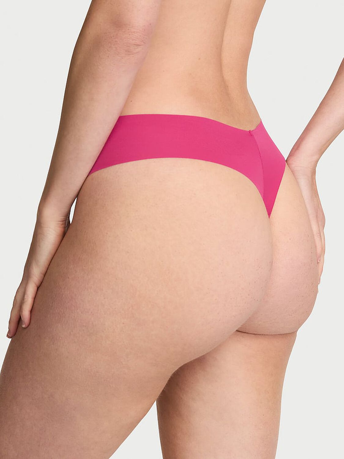 vs No-Show No-Show Mid-Rise Thong Panty Pink Heaven 2 of 2 
