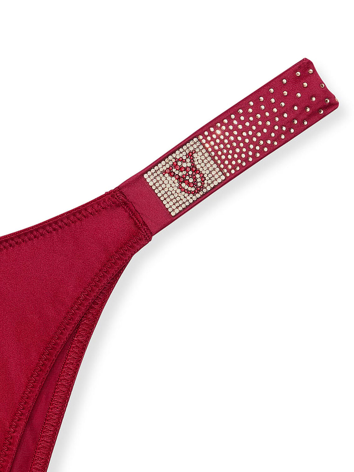 vs Very Sexy Scattered Shine Strap Brazilian Panty Red Lacquer 4 of 4 