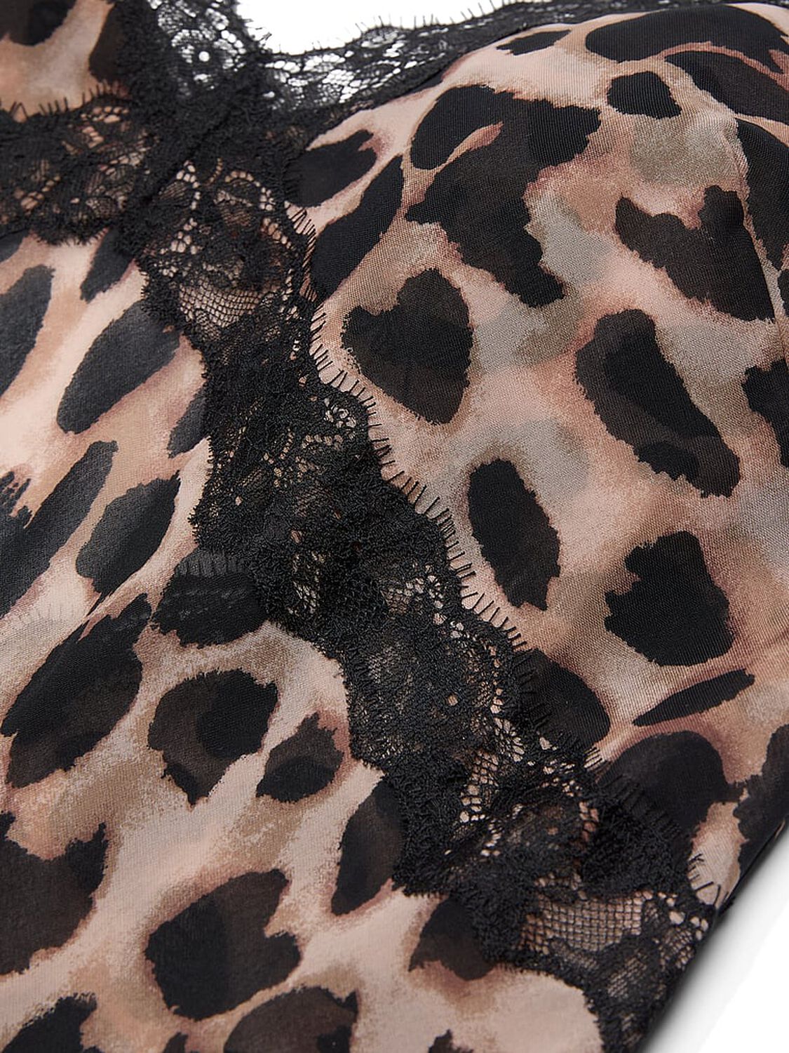 vs Victoria's Secret Leopard Chiffon Long Slip Dress 4 of 4 