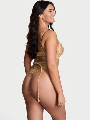 Showgirl Embroidery Garter Belt