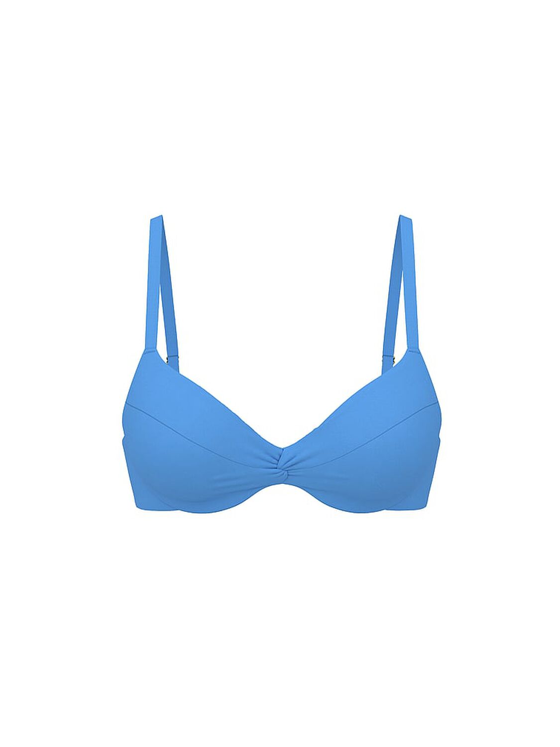 vs Victoria's Secret Swim Essential Twist Push-Up Bikini Top Skyline Blue 3 of 3 