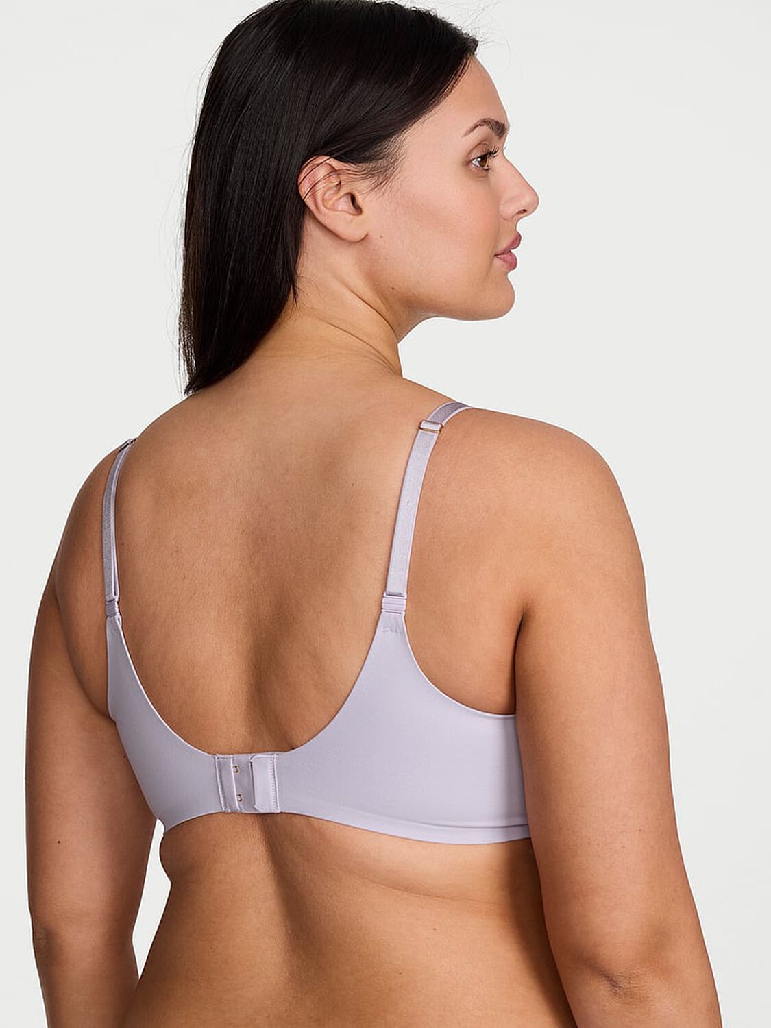 vs Love Cloud Smooth Lightly Lined Plunge Demi Bra Crystal Lilac 2 of 4 