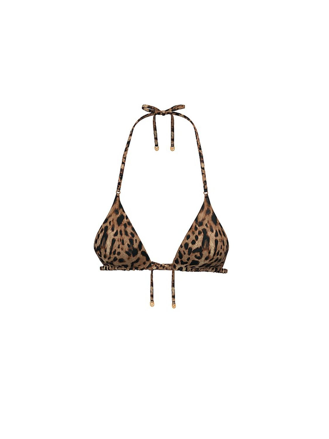 vs Victoria's Secret Swim Essential Triangle Bikini Top Leopard 3 of 3 