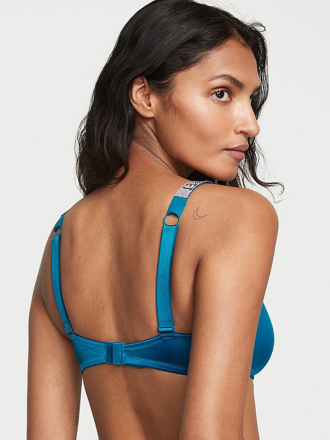 vs Very Sexy Shine Strap Micro Bralette Evening Tide 2 of 3 