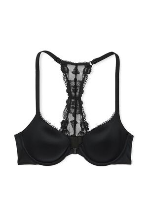 Lightly Lined Lace Racerback Demi Bra