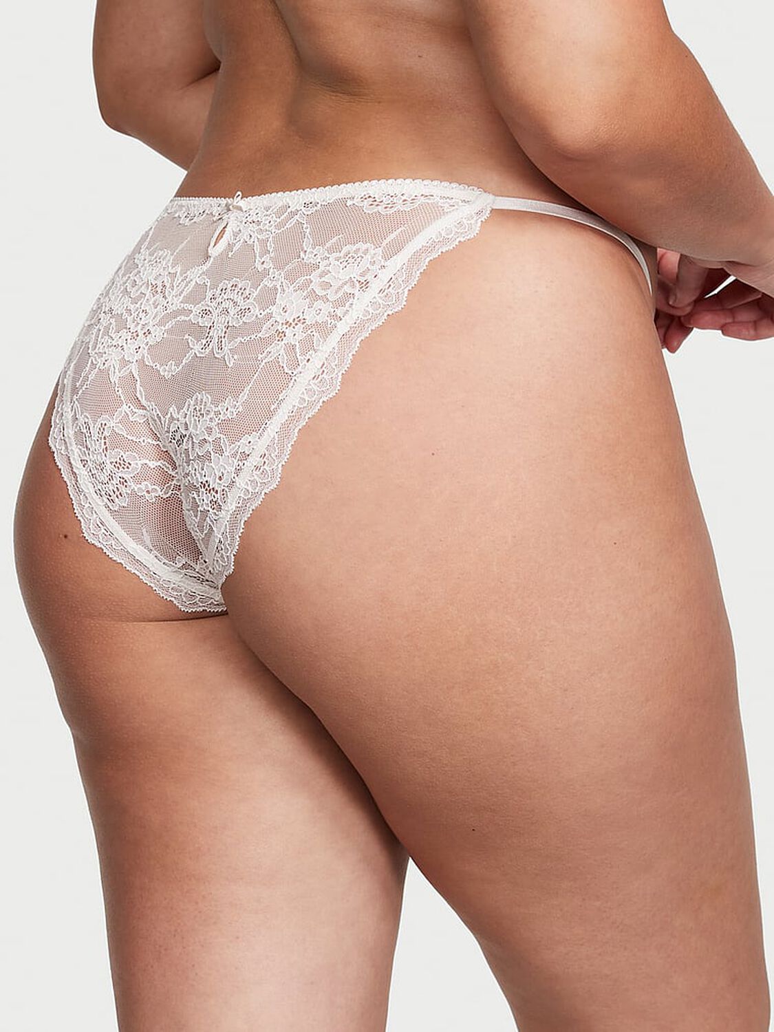 vs Dream Angels Mini String Bikini Panty Coconut White 2 of 4 