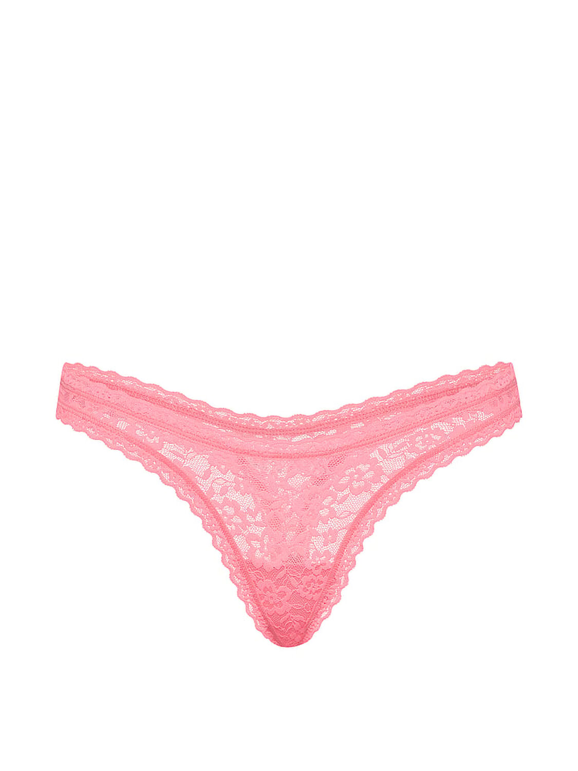 vs The Lacie Lace Ultra-Mini Scoop Thong Panty Pink Highlighter 3 of 3 