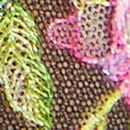 Wicked Unlined Wisteria Embroidery Balconette Bra, Black Wisteria, swatch