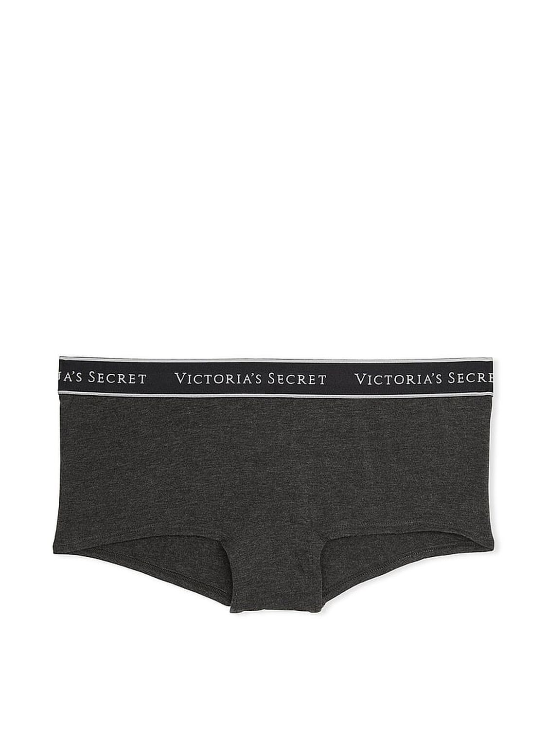 vs Cotton Logo Cotton Boyshort Panty Charcoal Grey 3 of 3 