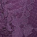 Lace Lace-Up Unlined Plunge Bra, Shadow Purple, swatch