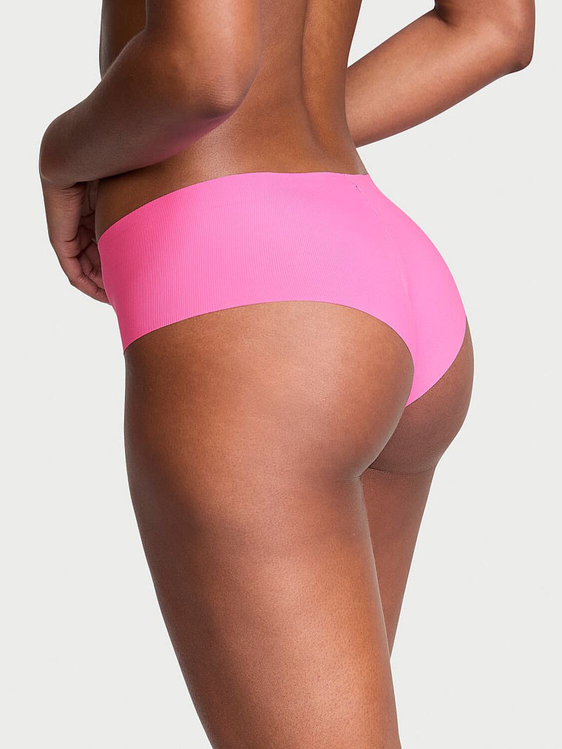 vs No-Show No-Show Ribbed Cheeky Panty Hollywood Pink 2 of 4 