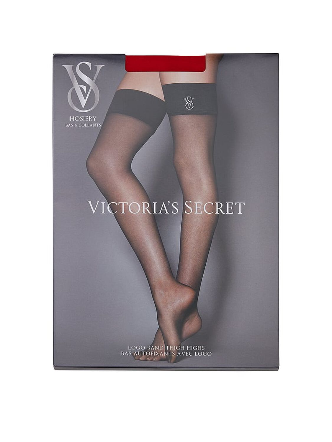vs Very Sexy Crystal Logo Thigh Highs Lipstick 4 of 5 