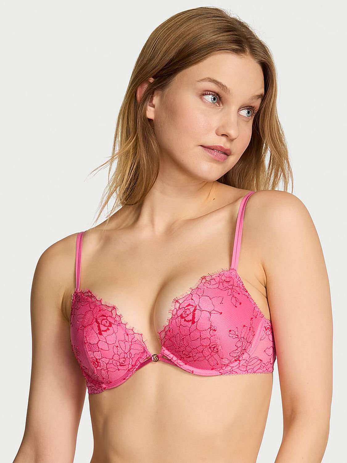 vs Very Sexy Rose Lace Push-Up Bra Rose Garden 1 of 4 