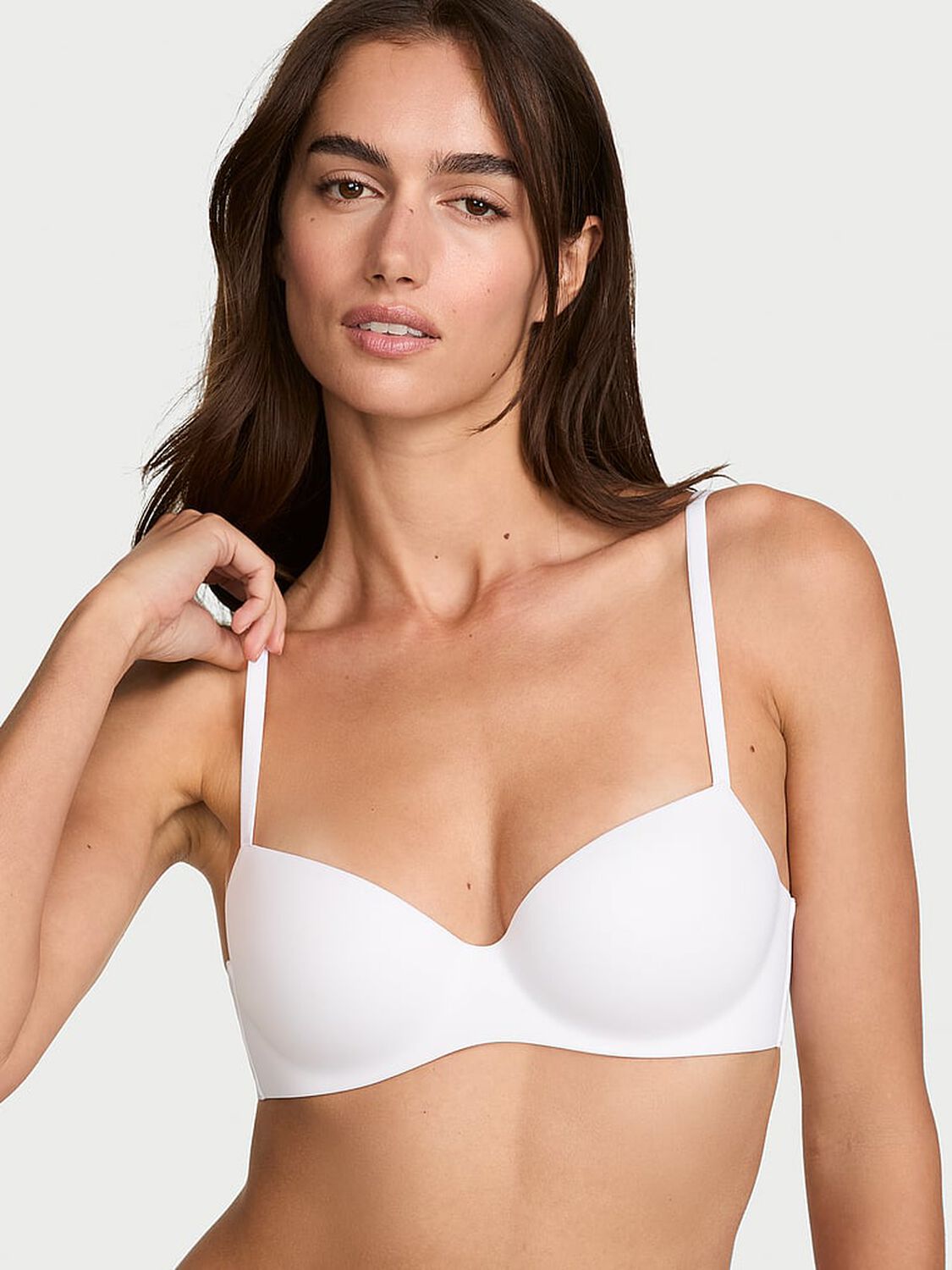 vs Body By Victoria FlexFactor Lightly Lined Balconette Bra Vs White 1 of 3 