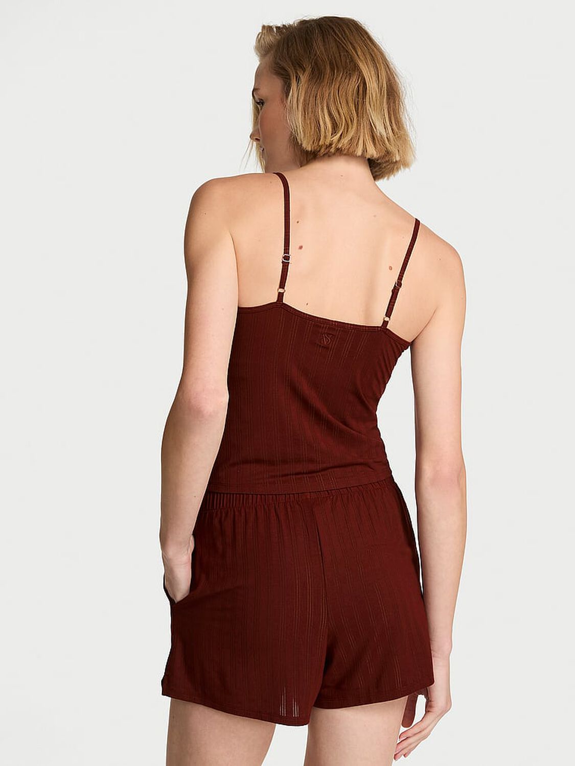 vs Victoria's Secret SoSoft&trade; Modal Ultra-Fine Cami & Short Set Cherrywood 2 of 3 