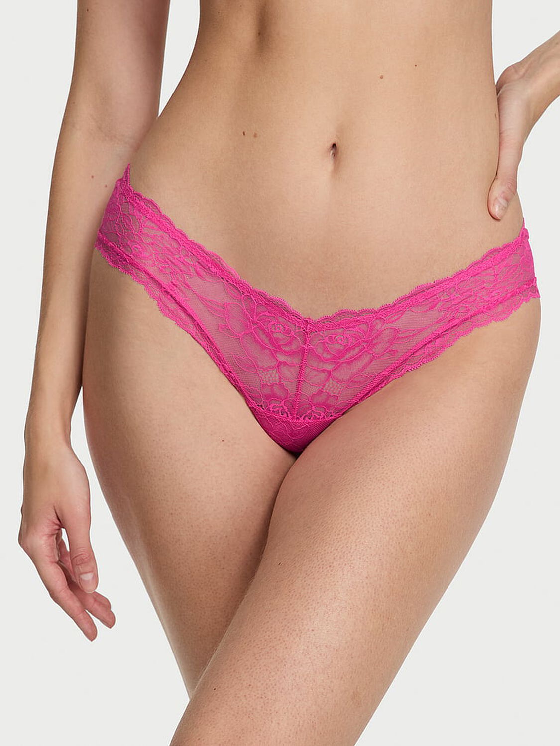 vs Very Sexy Rose Lace High-Leg Cheeky Panty 1 of 4 