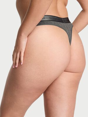 SoSoft&trade; Modal Ultra-Fine Logo Thong Panty