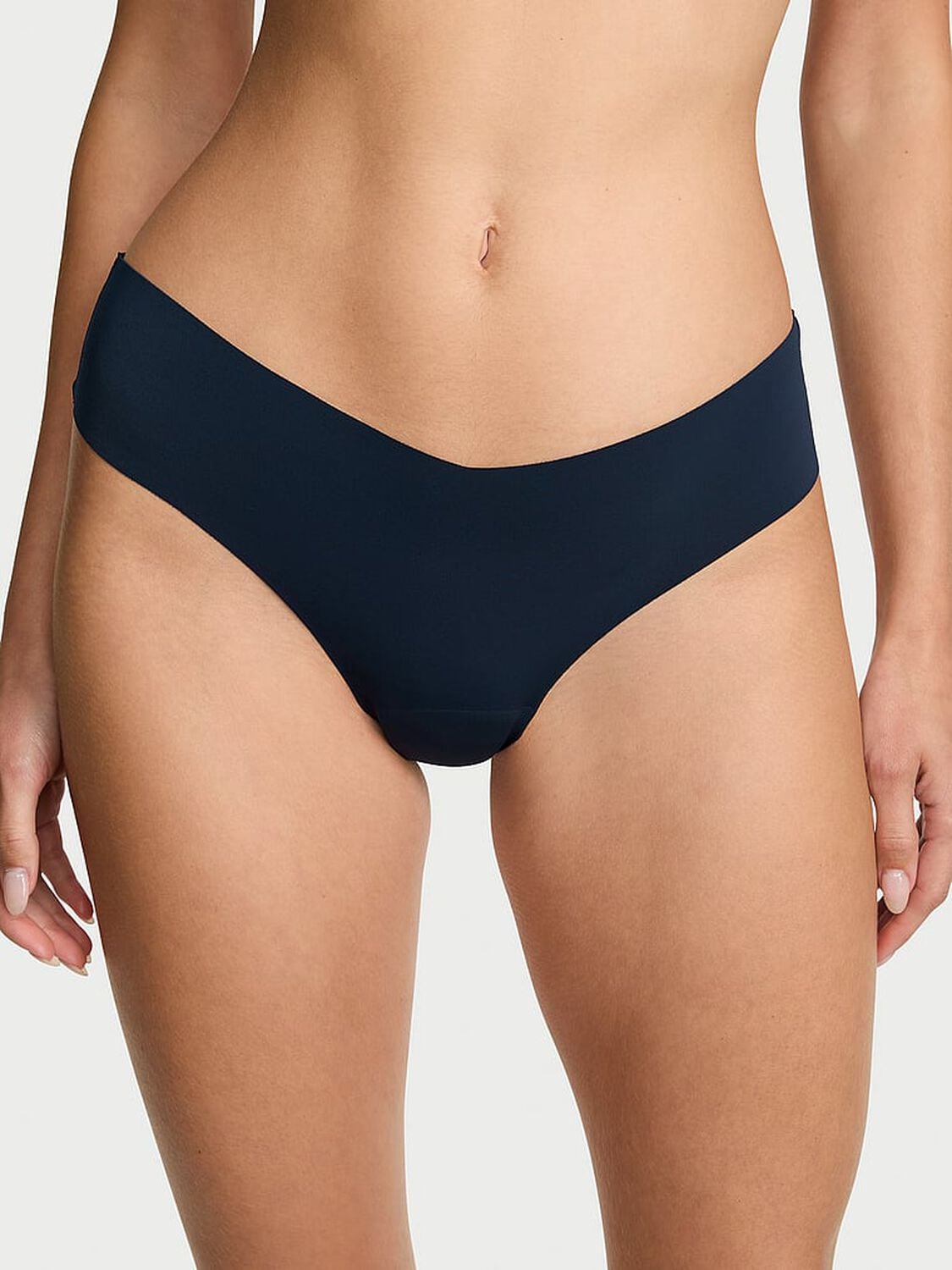 vs No-Show No Show Strappy Thong Panty Noir Navy 1 of 3 