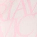 Signature Satin Short Pajama Set, Coconut White/Pink Logos, swatch