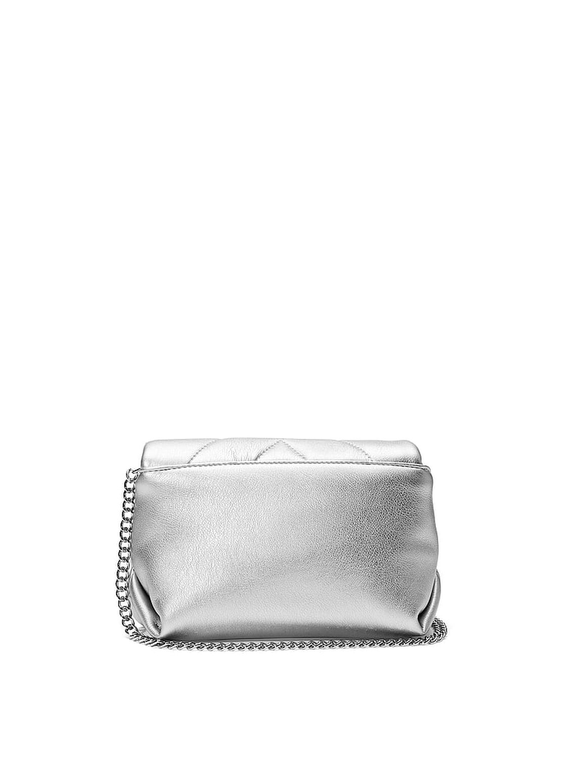 vs Victoria's Secret Mini Convertible Bag Silver Metallic 2 of 3 