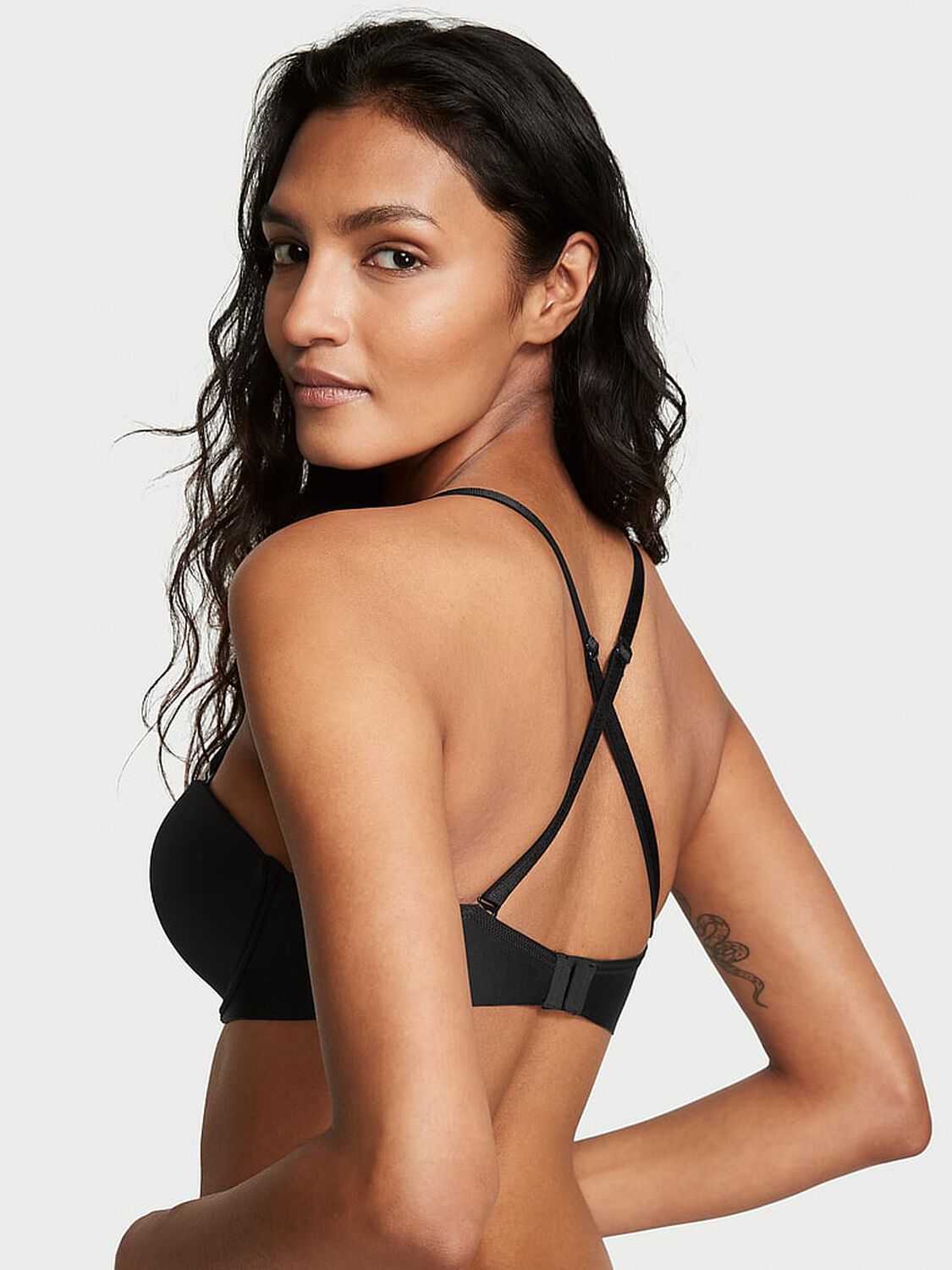 vs Victoria's Secret Bare Every-Way Strapless Bra Black 2 of 5 