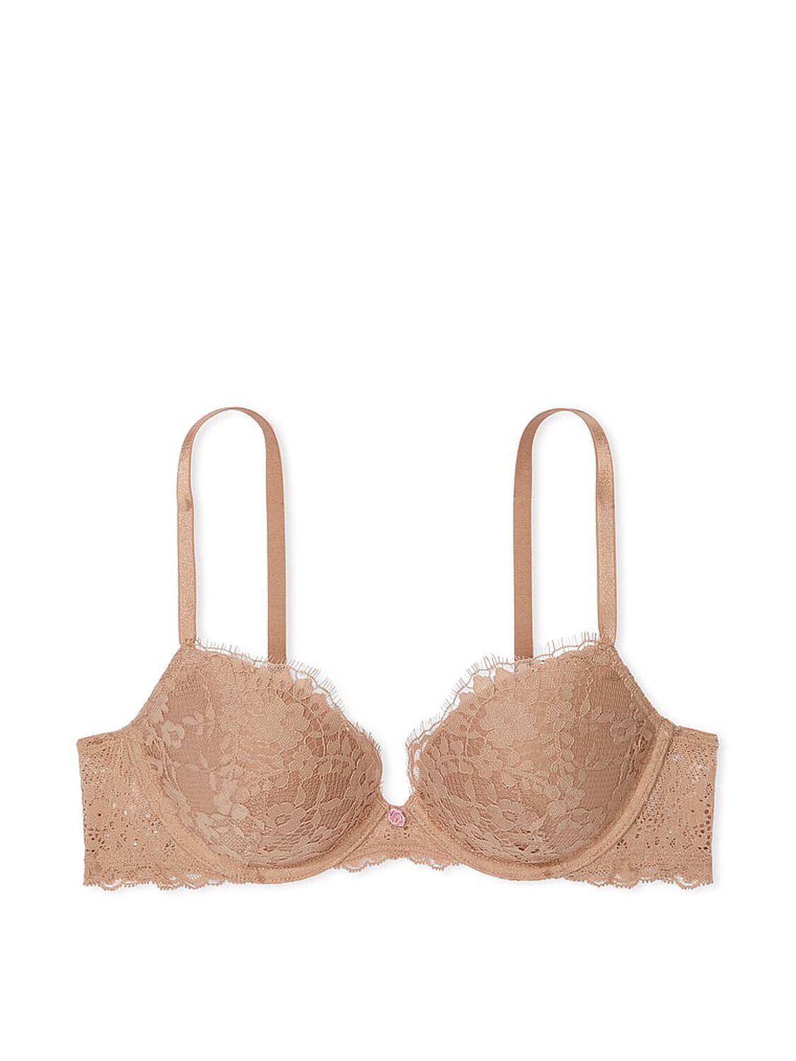 vs Dream Angels Lace Push-Up Bra Praline 3 of 4 