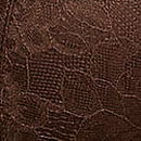 Rose Lace Lightly Lined Strappy Teddy, Ganache, swatch