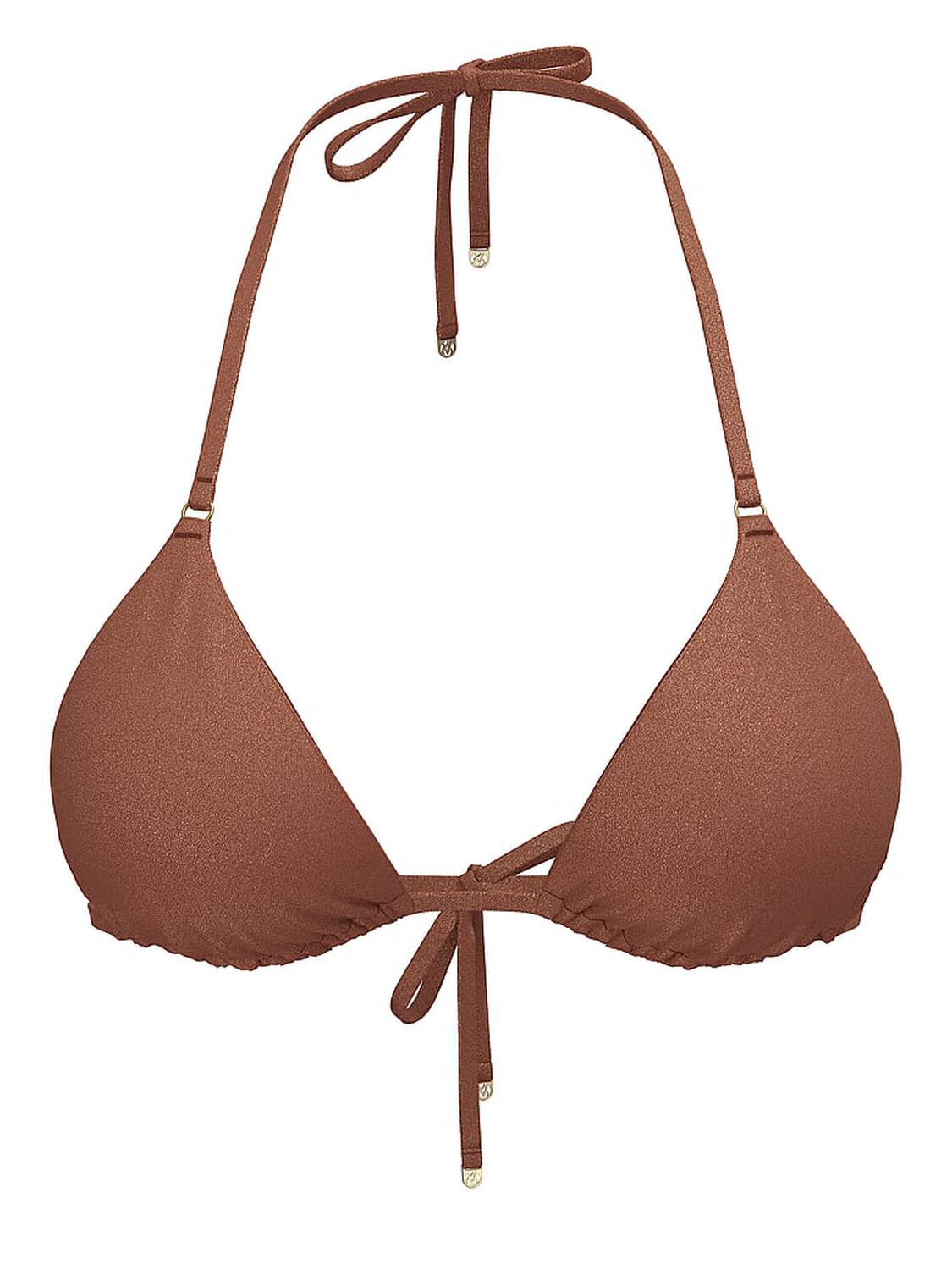 vs Victoria's Secret Swim Essential Triangle Bikini Top Sweet Clove Foil 3 of 3 