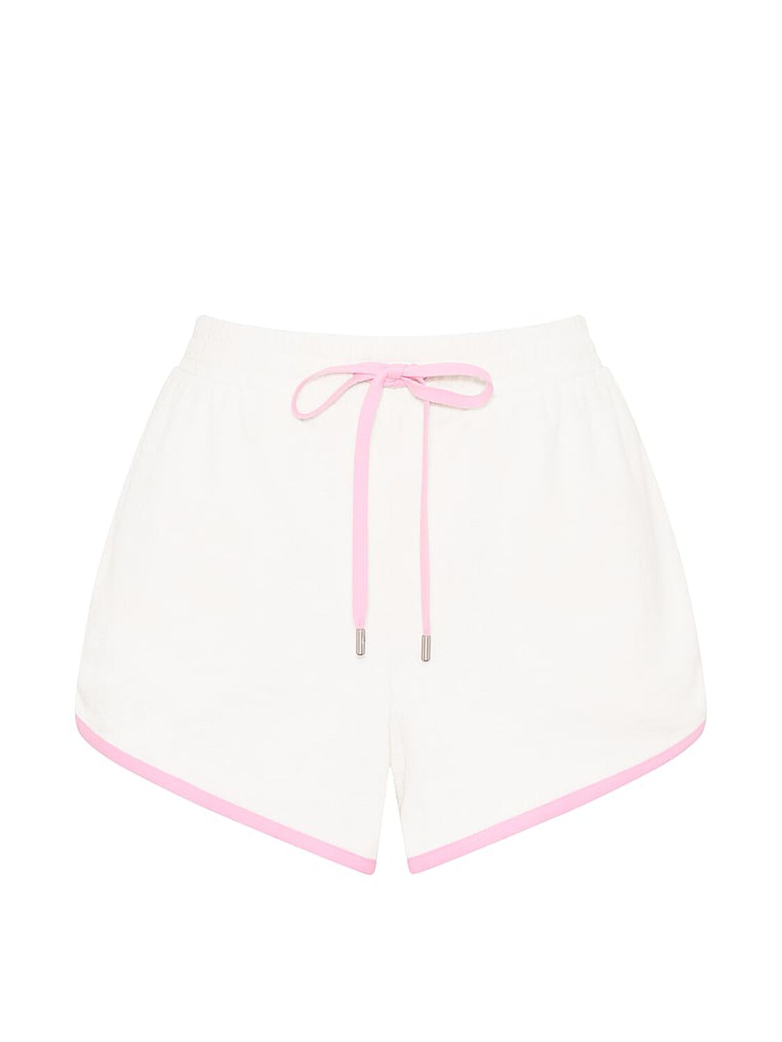 vs Angel Essentials Micro Terry Curved Hem Short Coconut White 3 of 3 