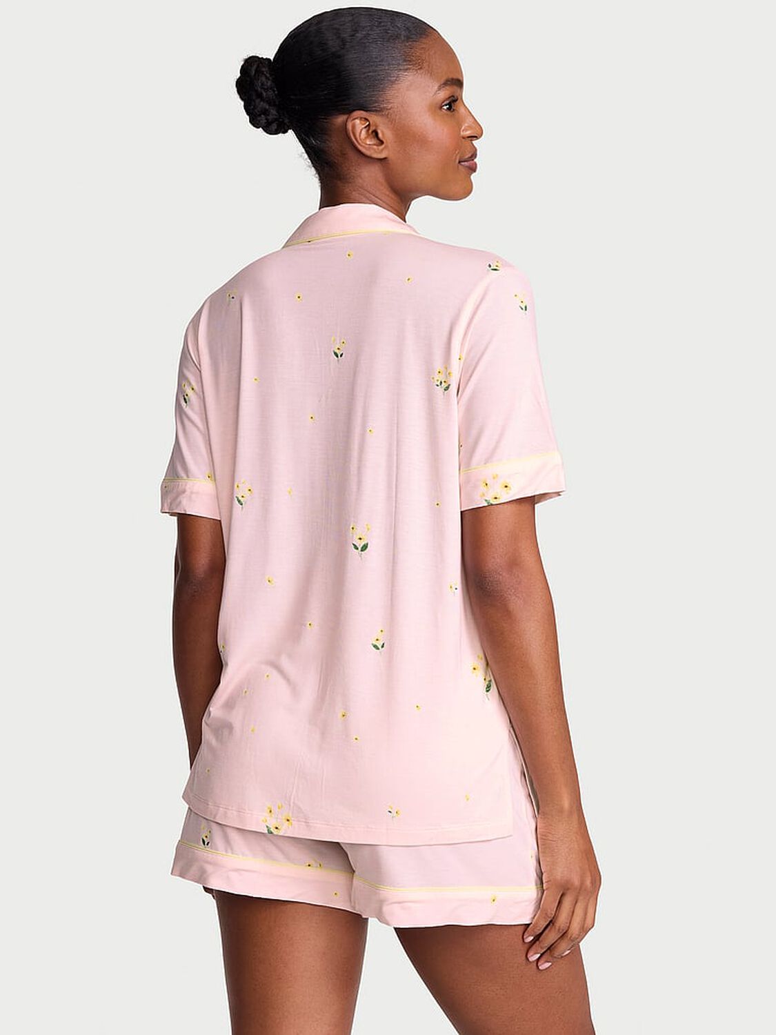 vs Victoria's Secret SoSoft&trade; Modal Short Pajama Set Ballet Pink Floral 2 of 2 