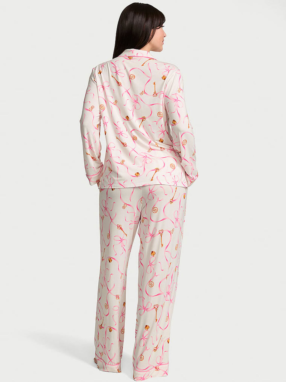 vs Victoria's Secret SoSoft&trade; Modal Long Pajama Set Bows And Keys 2 of 3 
