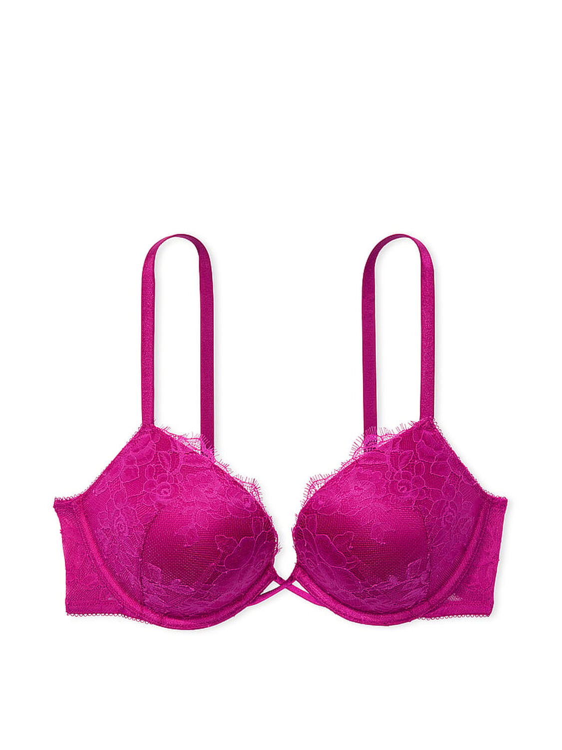 vs Very Sexy Bombshell Rose Lace Add-2-Cups Push-Up Bra Outrageous Pink 3 of 3 