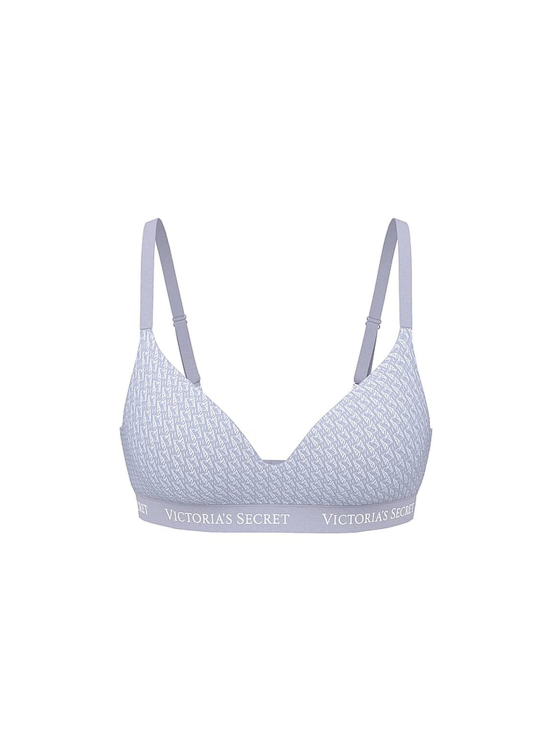 vs The T-Shirt Cotton Lightly Lined Wireless Bra Icy Lavender Logos 3 of 3 