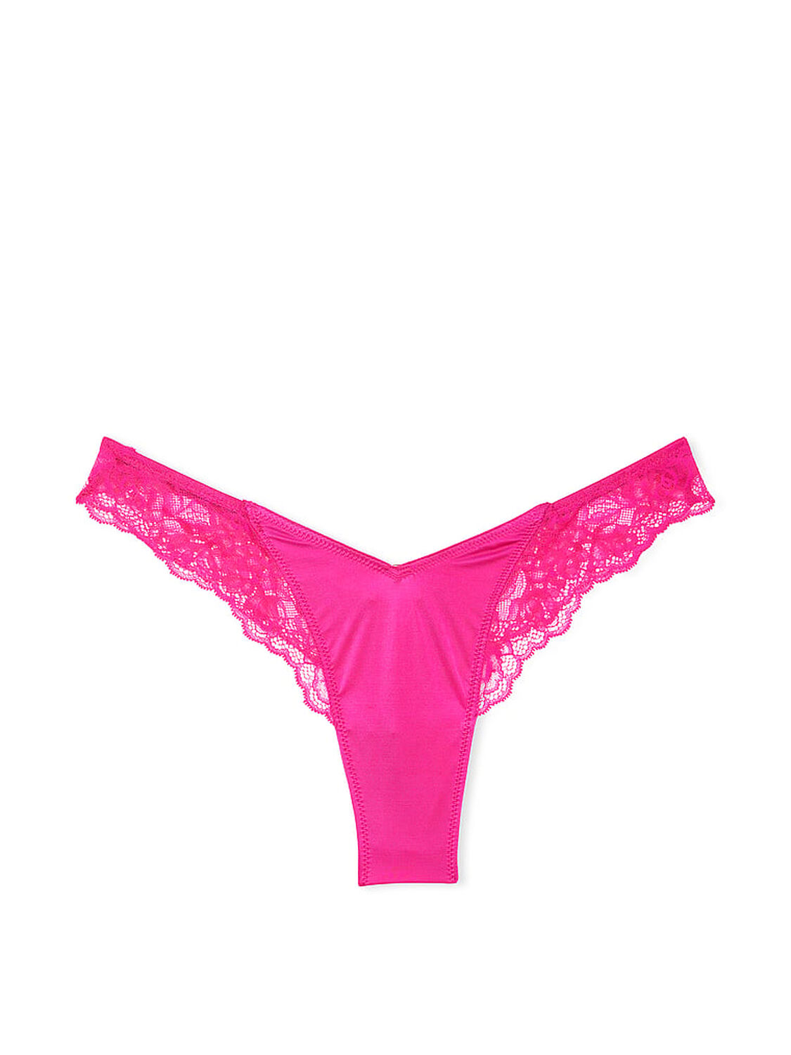 vs Very Sexy Rose Lace-Trim High-Leg Thong Panty 3 of 3 