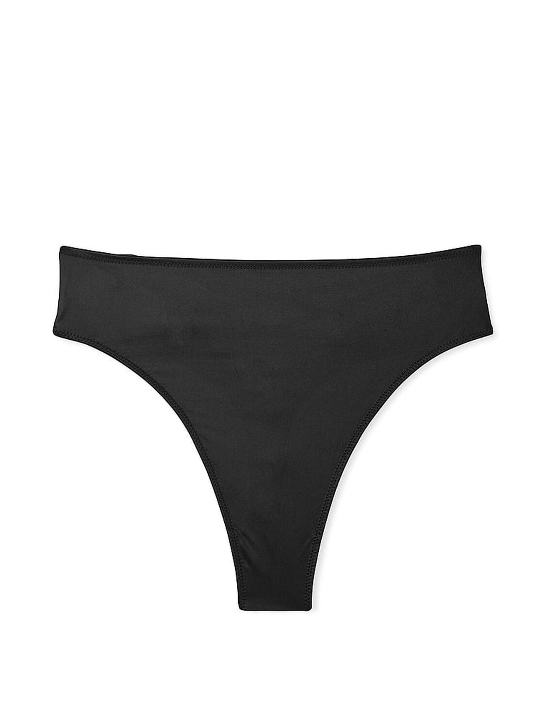 vs Very Sexy Smooth High-Waist Strappy-Back Thong Panty Black 3 of 3 