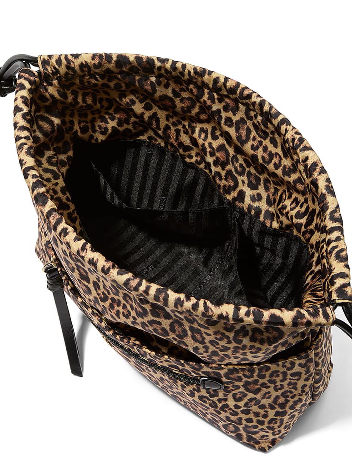 vs Victoria's Secret Cinched Travel Beauty Organizer Bag Leopard 4 of 4 