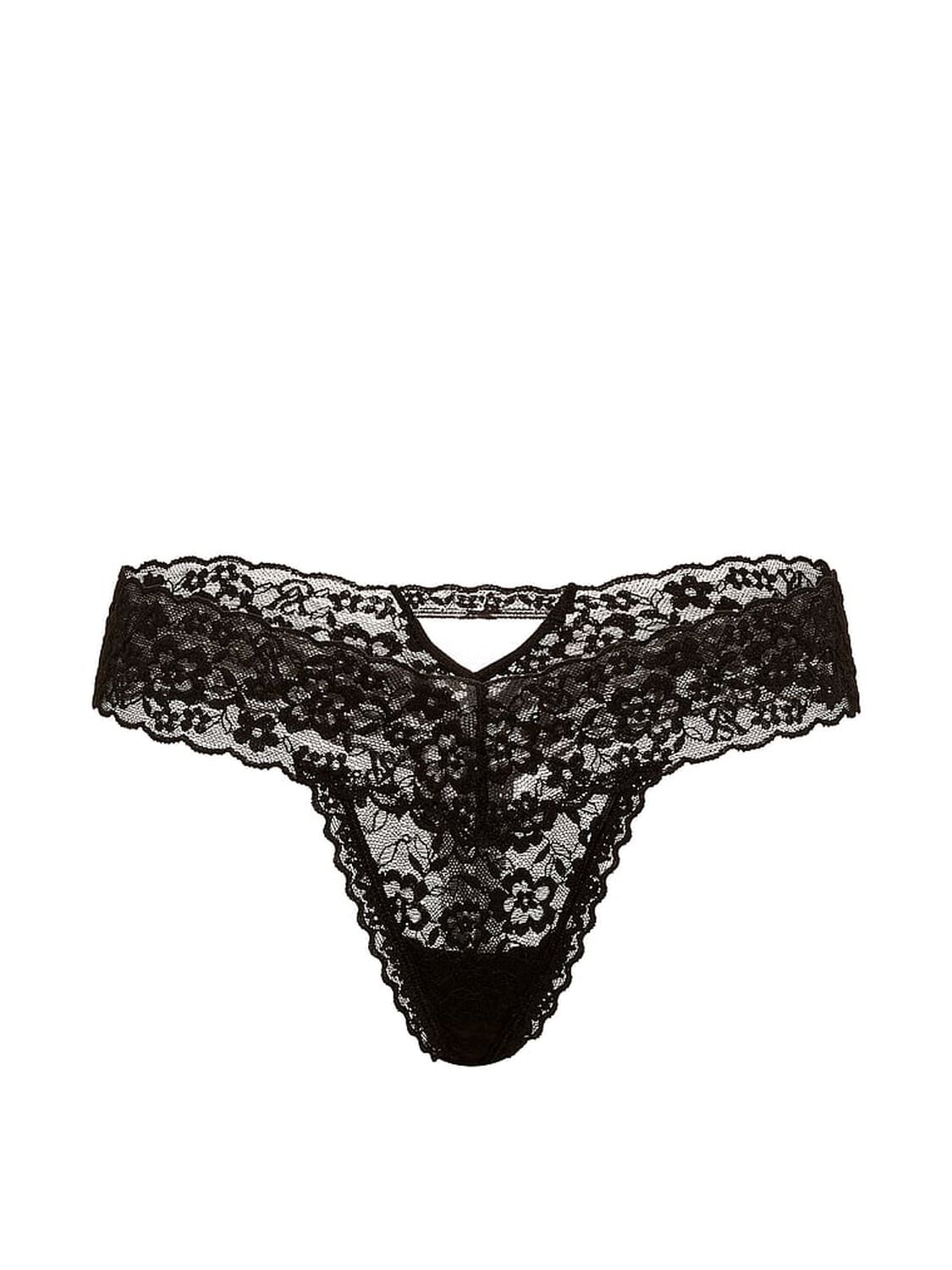 vs The Lacie Lace Keyhole Thong Panty Black 3 of 3 
