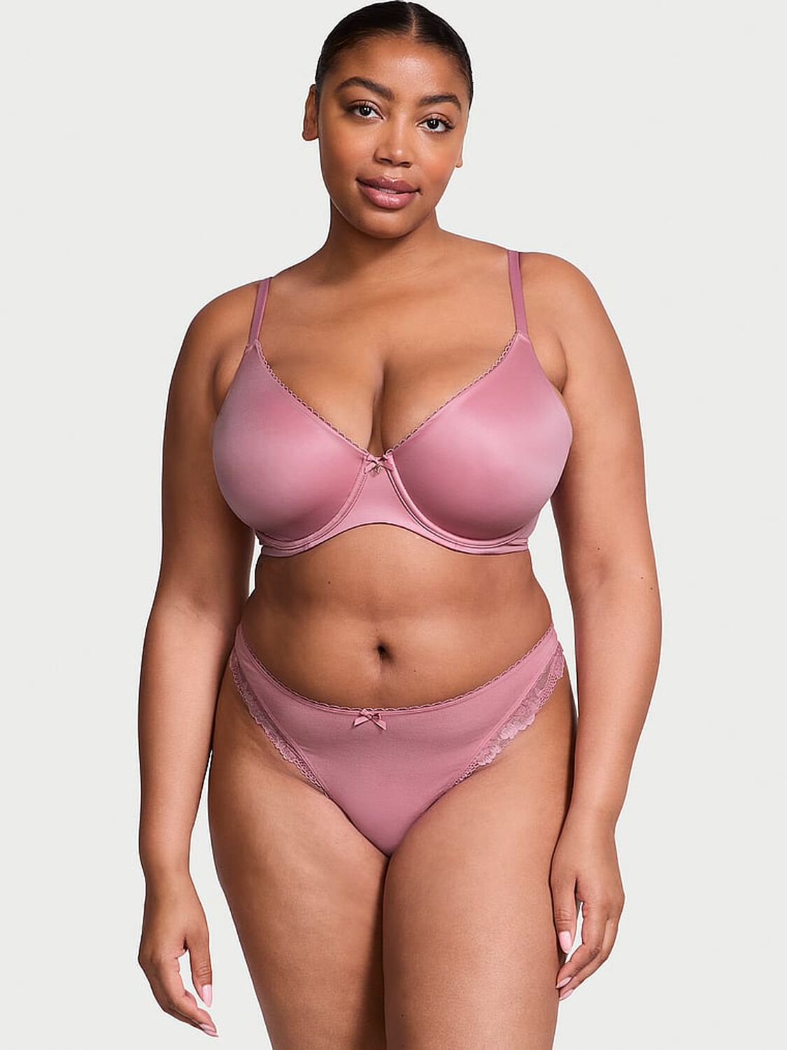vs Body By Victoria Invisible Lift Full-Coverage Minimizer Bra Dusk Mauve 4 of 4 