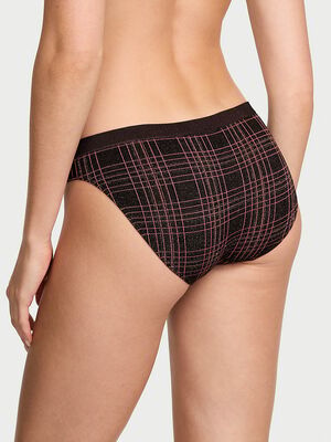 Seamless Shimmer Plaid Bikini Panty