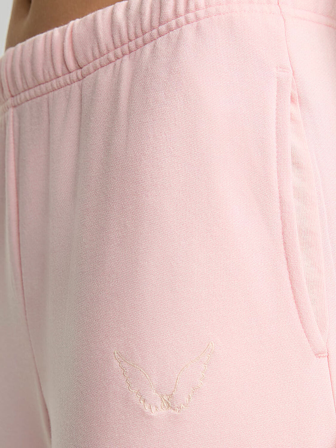 vs Victoria's Secret Brushed Modal Fleece Wide-Leg Lounge Pants Angel Pink 4 of 4 