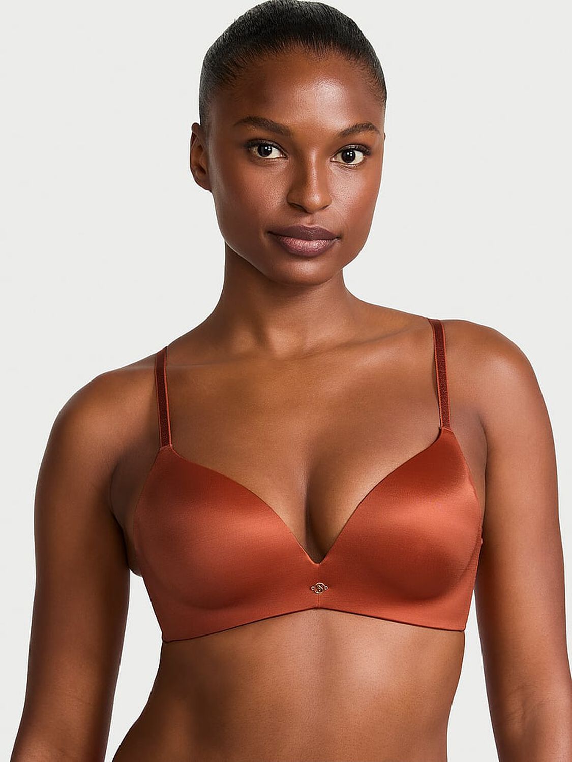 vs Very Sexy So Obsessed Smooth Wireless Push-Up Bra Gingerbread 1 of 3 